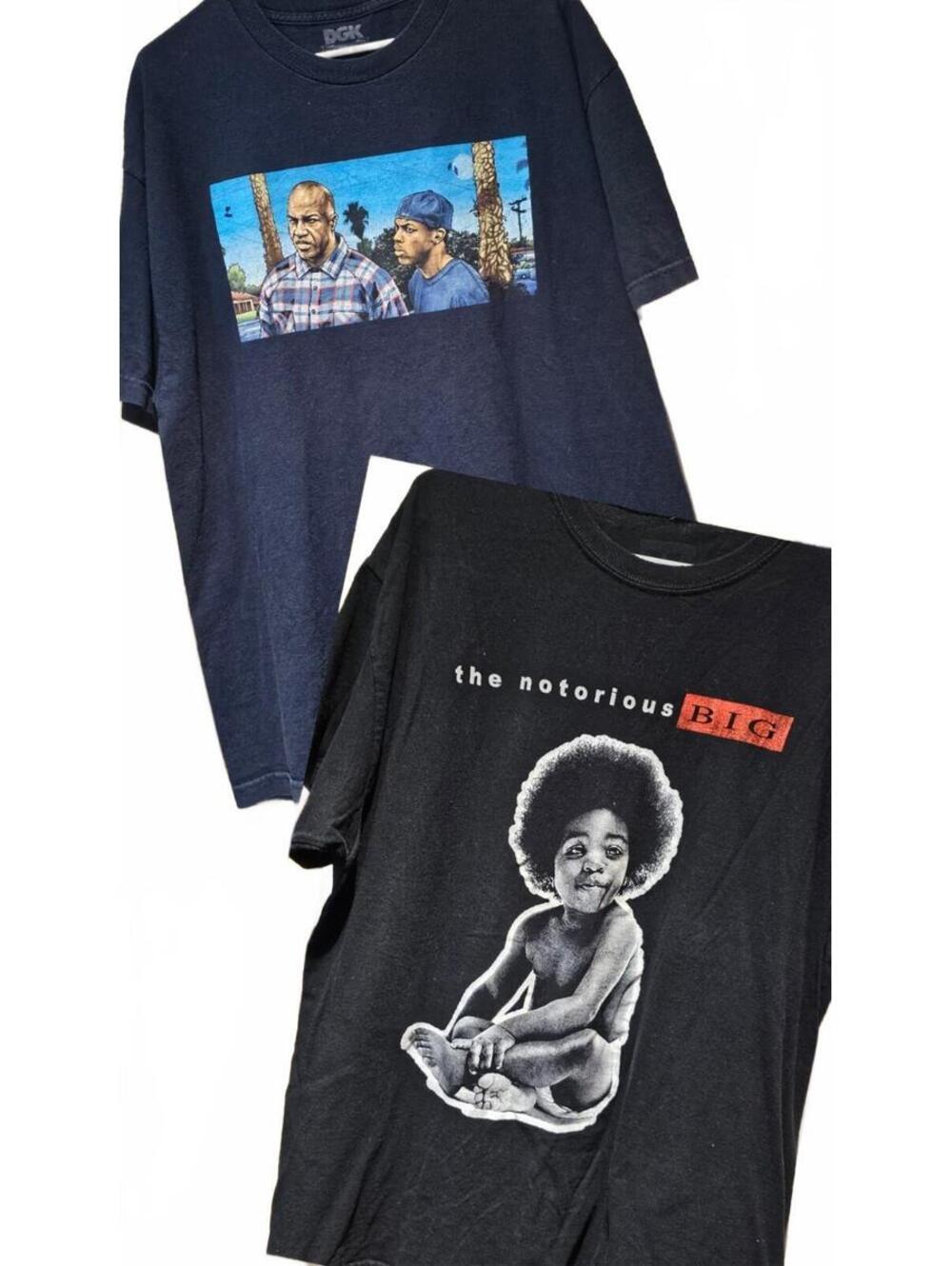 Friday Movie Deebo and Smokey And Baby Notorious BIG Shirt Bundle Size XL